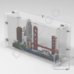 Vetrina da parete per LEGO® Architecture #21043 San Francisco - Foto 1 di 1