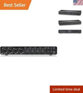USB Audio MIDI Interface 4 In 4 Out High-Resolution Digital Recording - Picture 1 of 7