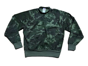 Vintage Sno King Camouflage Crewneck Lightweight Sweatshirt Large Made In USA - Picture 1 of 6