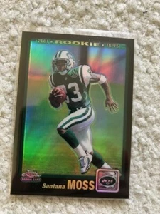(2) 2001 RC Santana Moss Topps Chrome Regular Black Refractor 039/100 622/999 - Bild 1 von 4