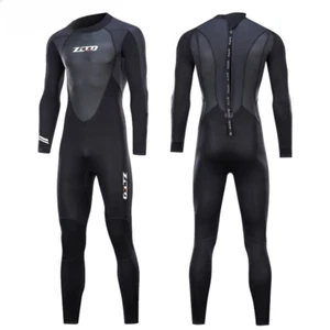 Muta in neoprene 3 mm uomo immersioni subacquee tuta completa surf set unico inverno - Foto 1 di 36