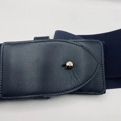 Cinturón de cintura elástico ancho de diseñador Calderón de colección - talla L #1285 hecho en EE. UU. Foto 1 de 4