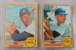 1968 Topps Detroit Tigers Baseball Card Pick one