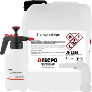 TECPO BREMSENREINIGER 5 LITER TEILE REINIGER + 2L TECPO SPRÜHFLASCHE + TRICHTER - Bild 1 von 7