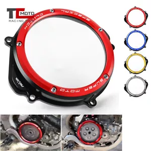 For Honda CRF250R 2004-2009 CRF250X 2004-2017 2018 CNC Racing Clear Clutch Cover - Foto 1 di 16