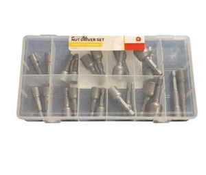 Hex Nut Driver Set 22-Piece Standard & Metric In Box Magnetic Partial New - Picture 1 of 5