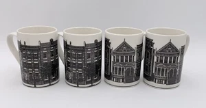 NEW Set 4 222 Fifth Slice of Life Mugs Brownstones Victorians Douglas Smith Cup - Picture 1 of 6