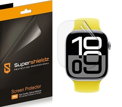 3X Supershieldz Clear TPU Screen Protector for Apple Watch Series 11/ 10 (46mm) - Image 1 of 2