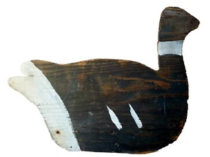 Primitive Holz bemalt TRAMP ART KARNEVAL Schießen Spiel Nessie Ente Spielhalle 16,5" - Bild 1 von 7