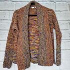GAP Shawl Open Front Knit Cardigan Thick Sweater Multicolor Womens Size XS