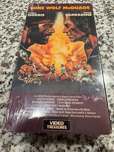 LONE WOLF MCQUADE VHS NEW SEALD CHUCK NORRIS DAVID CARRADINE RARE 1ST PRINT - Picture 1 of 4