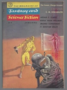 Magazine of Fantasy Science Fiction January 1956 Manly Wade Wellman Arthur Clark - Picture 1 of 3