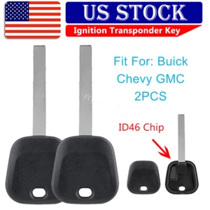 2 for Chevrolet Silverado 2014 2015 2016 2017-2020 Ignition Transponder Key ID46 - Foto 1 di 7