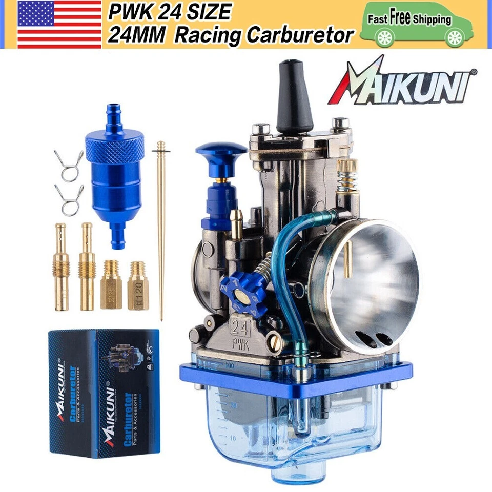 PWK 24 Carburetor Power Jet 24mm For 50cc-125cc Dirt Pit Bike Scooter Kart ATV - Image 1 of 4