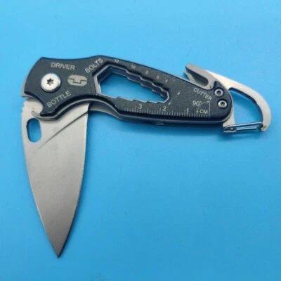 USED True Utility Folding Pocket Multi Tool Screwdriver Bottle Opener Black HL21 - Image 1 of 4