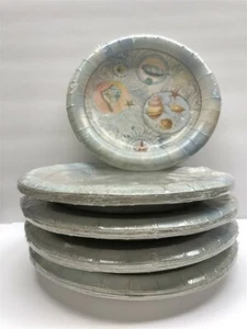 Lote de 5 platos de postre Punch Studio 43222 paisaje marino (8 por juego), ¡descontinuados! - Imagen 1 de 3