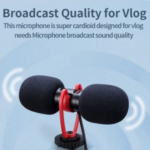 Sairen T-Mic Dual Head Video Recording Mic Microphone for DSLR/SLR Camera Vlog - Picture 1 of 10