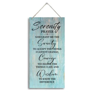 Serenity Prayer Wooden Decor Sign, God Grant Me The Serenity Wall Dec - Picture 1 of 5