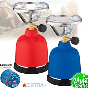DIY Portable Camping Gas Burner Horn Caravan Travel Car Butane - Picture 1 of 2