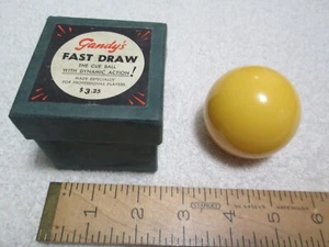 Original Gandy's Fast Draw 2 1/4" Queueball in OB - NOS - unbenutzt - Bild 1 von 7
