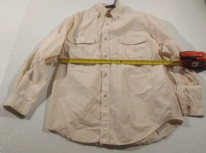 Herren Vintage Calvin Klein Langarmhemd mit Knopfleiste, weiß, Größe M - Bild 1 von 8