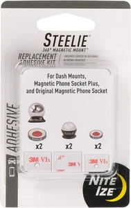 Nite Ize Steelie 360° Magnetic Mount Replacement Adhesive Kit Free Shipping - Picture 1 of 4
