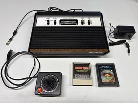 Atari 2600 Sears Tele-Games Console Recapped Tested Working w/joystick & 2 Games