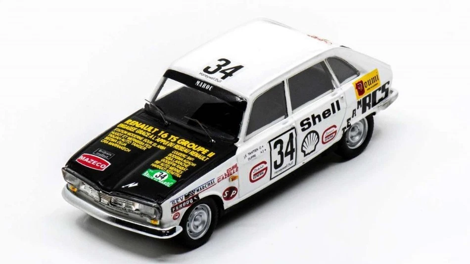 SPARK MODEL S5573 RENAULT 16 TS N.34 RALLYE DU MAROC 1972 LE TAHITIEN-DUPRE' 1:4 - Immagine 1 di 1