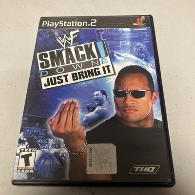 WWE SmackDown Just Bring It (PS2, PlayStation 2, 2002) Black Label-CIB Complete - Image 1 of 4