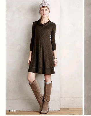 Anthropologie Spacedye Swing Tunic Lace Oversized Jumper Sweater Dress Xs 6 8 10 - Image 1 of 4