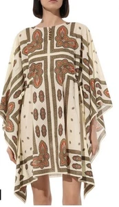 Gucci Kaftan- Crème With Floral Pattern. 40 It - Picture 1 of 7