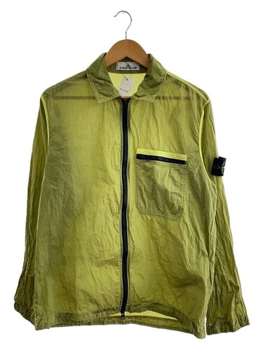 Giacca camicia Stone Island nylon metallo verde media 44 52 68 62 #EG ADA