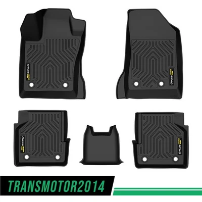 Fit For 2017-2025 Jeep Compass First and Second Rows All Weather TPE Floor Mats Foto 1 de 4