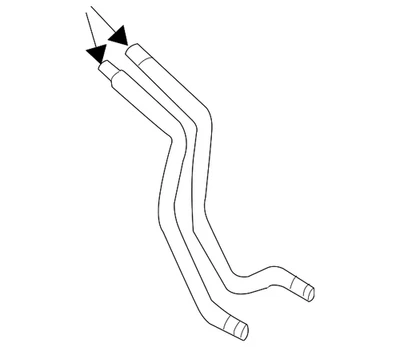Genuine Audi HVAC Heater Hose 8E1-819-371-B - Imagem 1 de 3