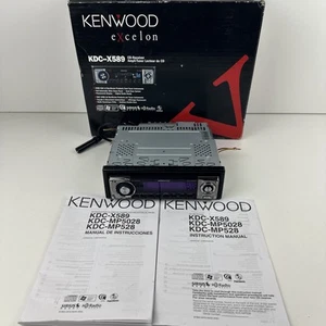 Kenwood eXcelon KDC-X589 CD-Receiver In-Dash Stereo Sirius Ready Detachable Face - Picture 1 of 22