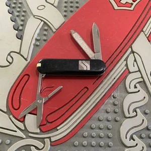 Victorinox Swiss Army Knife Black Bijou 58mm Metal Inlay Very Clean - Picture 1 of 5