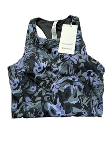 Lululemon Swift Speed Cropped Tank Top *B/C Cup Flower Meld Multi Size 8 NWT - Picture 1 of 6