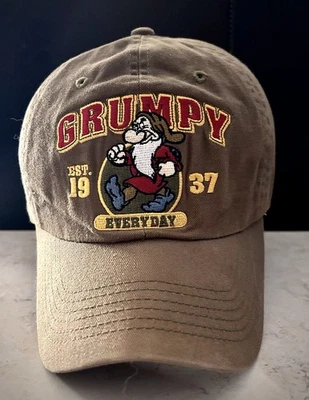 ¡Gorra gruñona de los parques de Disney! 88 Aniversario de Blancanieves! Caqui/Ajustable ¡BONITO! Foto 1 de 4