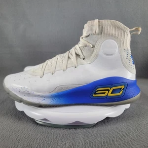 Size 12 - Under Armour Curry 4 More Dubs White/Blue Basketball Sneakers Shoes - Picture 1 of 20