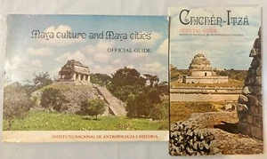 4 VINTAGE AZTEC MAYA MEXICAN CULTURES GUIDES CHICHEN-ITZA ATITLAN ARTS HISTORY++ - Picture 1 of 7