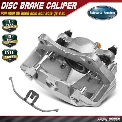 Pinça de freio a disco com suporte para Audi Q5 2009 2010 2011 2012 motorista dianteiro esquerdo - Imagem 1 de 4