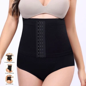 Women's High Waist Shapewear Tummy Control Knickers Slimming Body Shaper Panties - Picture 1 of 12