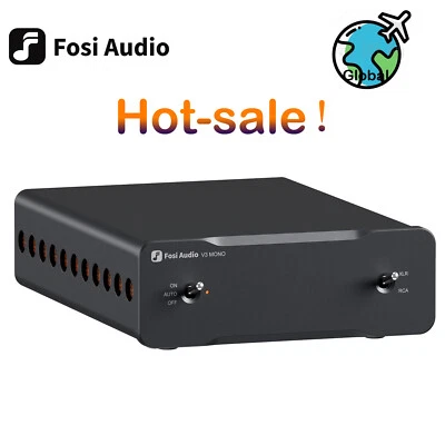 Fosi Audio V3 Mono Power Amplifier PFFB 3255 Home Audio Monoblock Class D Amps - Image 1 of 4