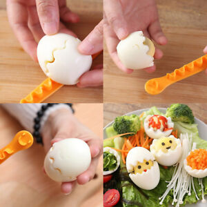 2 Pcs Fancy Cut Eggs Cooked Eggs Cutter Household Boiled Eggs Creative Tools-cd