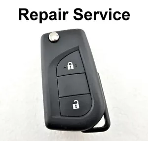 Servizio Riparazione Per Citroen C1 2 Pulsanti Telecomando Flip Portachiavi Riparazione - Foto 1 di 1