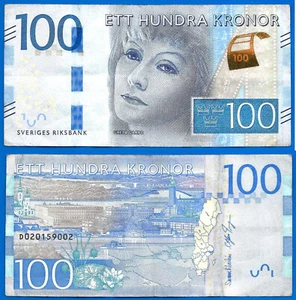 Sweden 100 Kronor 2016 Sveriges Greta Garbo Europe Free Shipping Worldwide - Picture 1 of 3