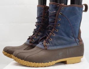 LL Bean Lim Ed Signature Waxed-Canvas Maine Jagd Ente Schuh Stiefel #270127-Gr.10 - Bild 1 von 9