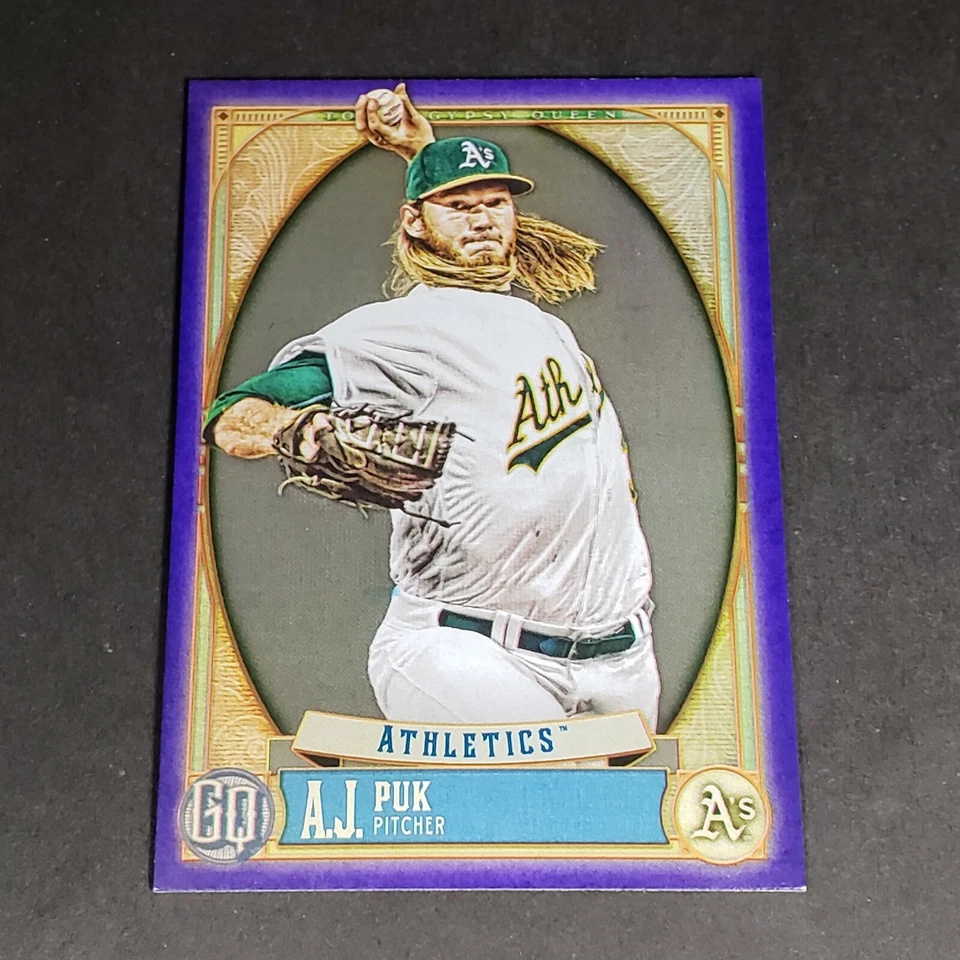 2021 TOPPS GYPSY QUEEN AJ PUK INDIGO 183/250 OAKLAND ATHLETICS #183 - Image 1 of 3