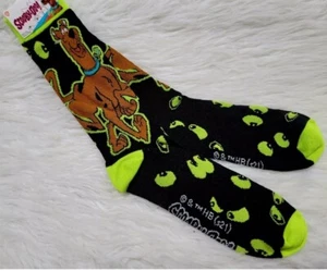 1 PAIR WB SCOOBY-DOO HALLOWEEN UNISEX CREW SOCK. SHOE SZ 6-12  - Bild 1 von 1