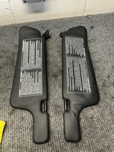 1990-1994 NISSAN 300ZX PAIR OF BLACK SUN VISORS DRIVER AND PASSENGER SIDE OEM - Picture 1 of 8